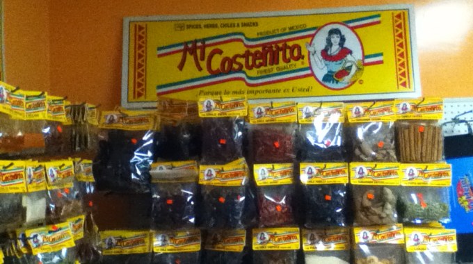 Shelves at Tienda y Taqueria Fiesta